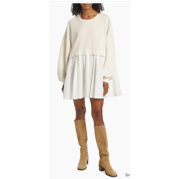 Free People Dresses & Skirts - Free People Elanor Sweatshirt Dress Tunic - Size XL - New